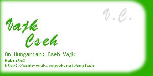 vajk cseh business card
